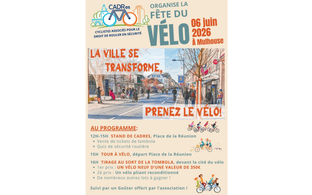 06/06/2026 – Le CADRes organise la Fête du vélo